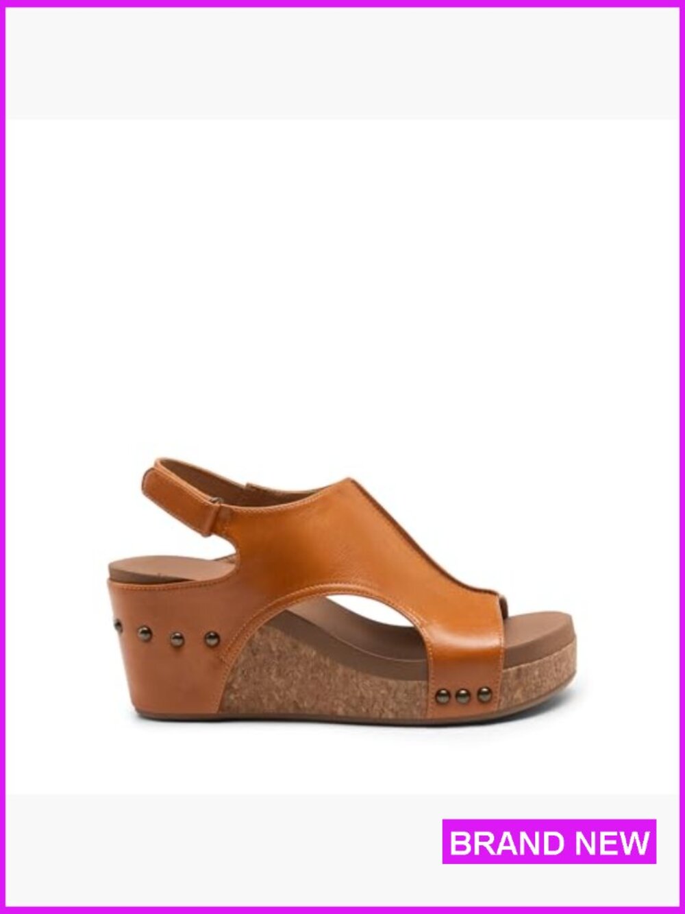 Women's Platform Wedge Sandals Peep Toe Slingback Comfortable Summer - Picture 4 of 7